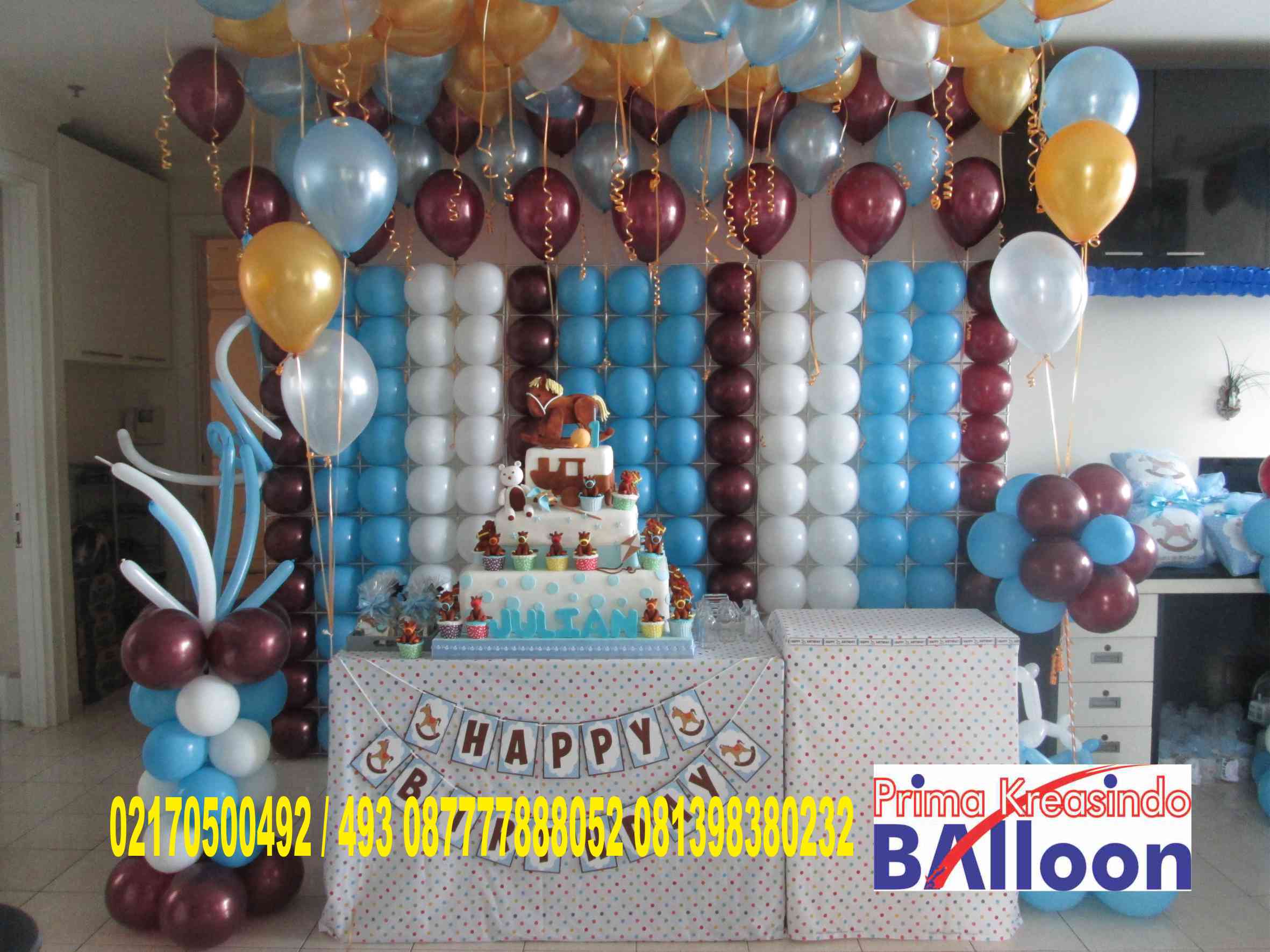  Dekorasi  balon  backdrop ulang tahun di apartemen ambasador 